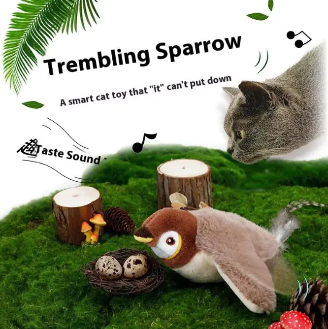 Flapping Bird Cat  Toy